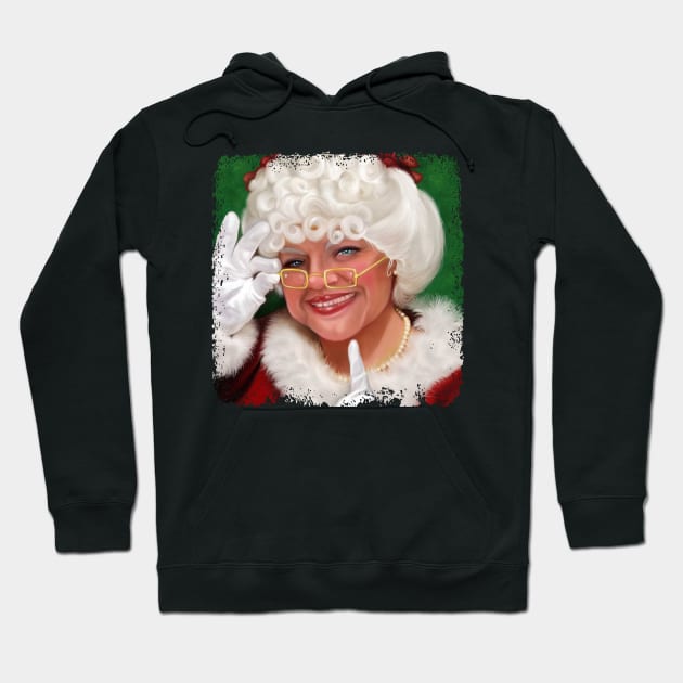 Cute Traditional Mrs. Santa Claus Fun Hoodie by egcreations